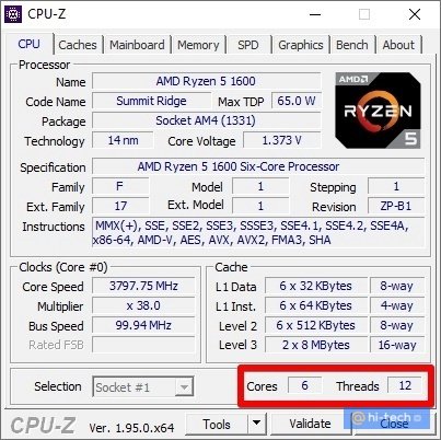 Ядра и потоки указаны в утилите GPU-Z
