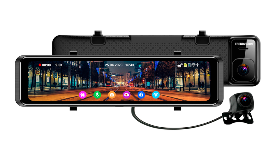 Видеорегистратор-зеркало с двумя камерами TrendVision MR-1100 (AI Smart Assist) Видеорегистратор-зеркало с двумя камерами TrendVision MR-1100 (AI Smart Assist)