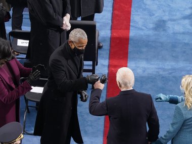 Slide image for gallery: 14398 | Барак и Мишель Обама Источник: legion-media.ru