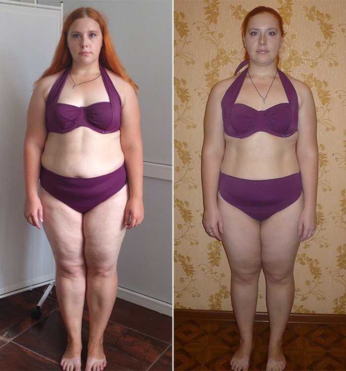 Ольга много тренируется, поэтому некоторые погрешности в питании почти не влияют на скорость снижения веса