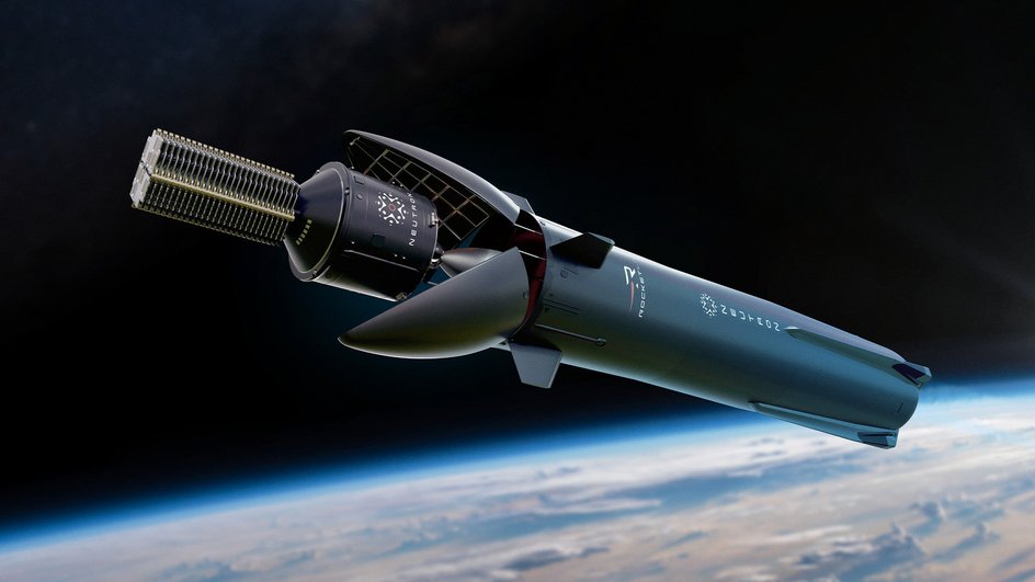 Ракета Neutron с полезной нагрузкой рендер