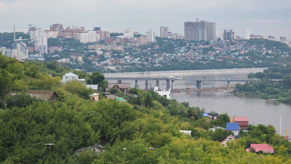 Вид на реку Белая в Уфе