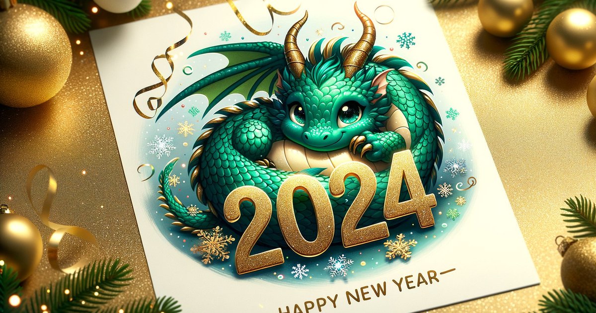 Поздравление с Новым годом. Поздравляем коллег, родителей, детей с годом Дракона.