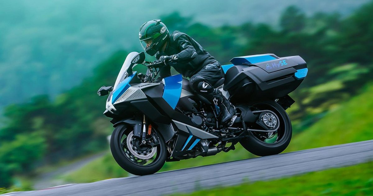 Kawasaki представила свой первый водородный мотоцикл