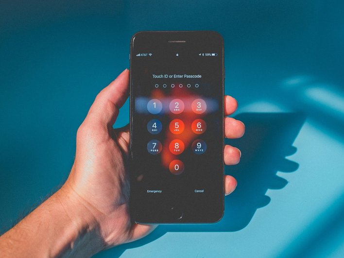 Экран блокировки на iPhone