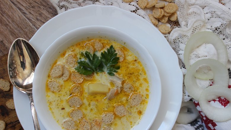 Хрустящий суп из картофеля с сухариками - пошаговый рецепт с фото на webmaster-korolev.ru
