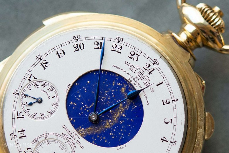 Самый дорогой в мире Patek Philippe Henry Graves Supercomplication был изготовлен в 1932 году и продан в 1999 году на аукционе за $11 млн. Устройство изготовлено из 18 каратного золота и состоит из 900 деталей. Фото: hodinkee.com