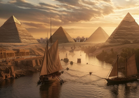 Строительство египетских пирамид