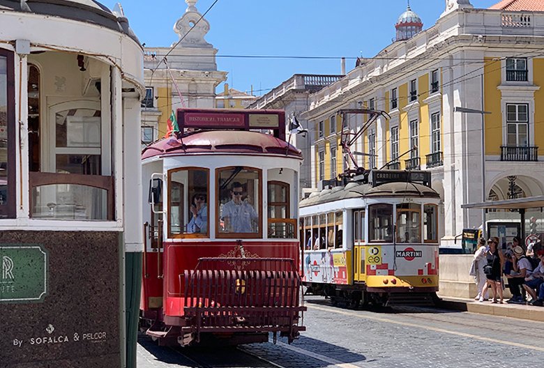 Трамваи в столице Португалии. Фото: Дина Васильева