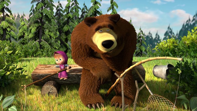 Кадр из мультсериала «Маша и медведь»