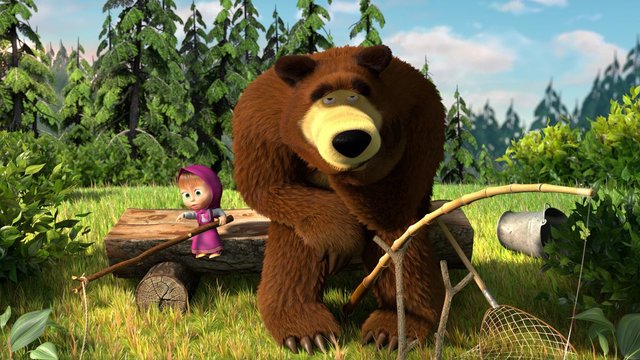 Кадр из мультсериала «Маша и медведь»