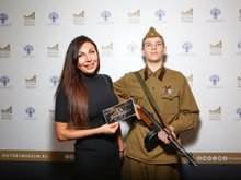 Наталья Бочкарева с участником реконструкции Наталья Бочкарева с участником реконструкции