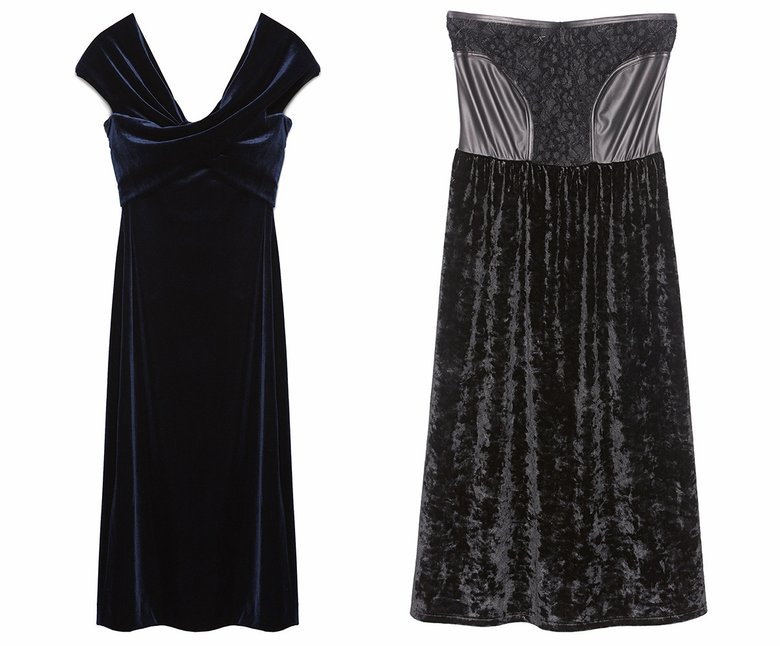 Слева: платье Zara, 3999 руб.; справа: платье Tezenis, 1499 руб.