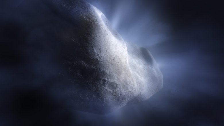 Изображение, созданное художником под впечатлением от новости об обнаружении водяного пара в комете 238P/Read. Фото: NASA