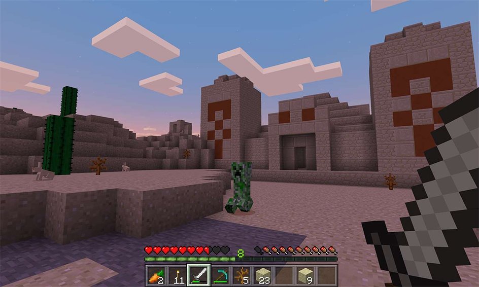 Скриншот геймплея Minecraft Скриншот геймплея Minecraft