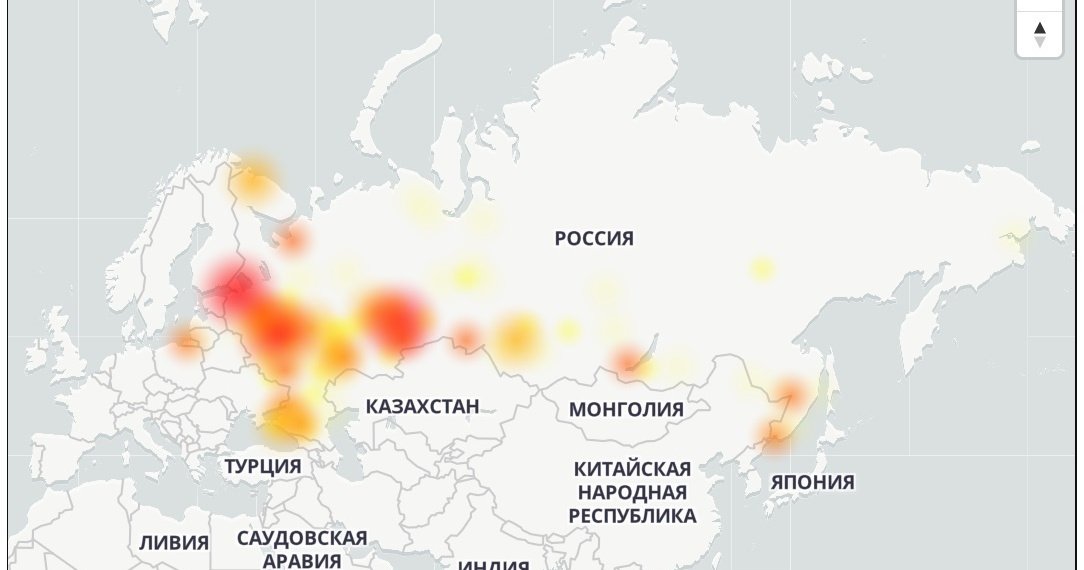 Ростелеком карта сбоев