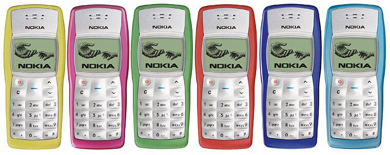 Узнаете культовую модель Nokia 1100? Фото: Nokia