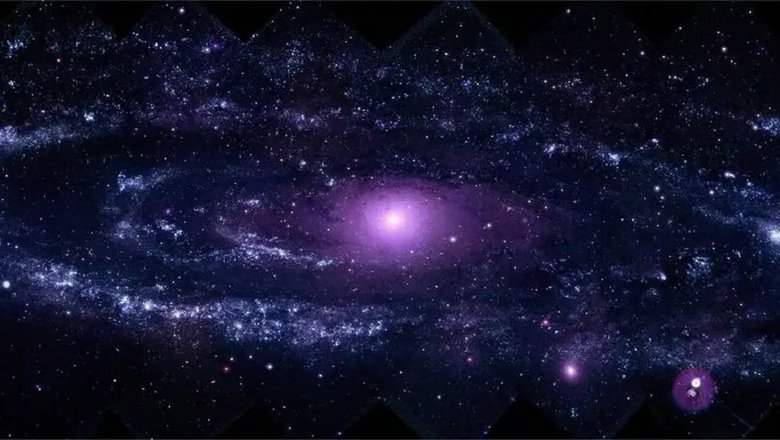Ультрафиолетовое изображение галактики Андромеды, полученное космическим кораблем «Свифт». UVEX сможет делать еще более подробные УФ-изображения.