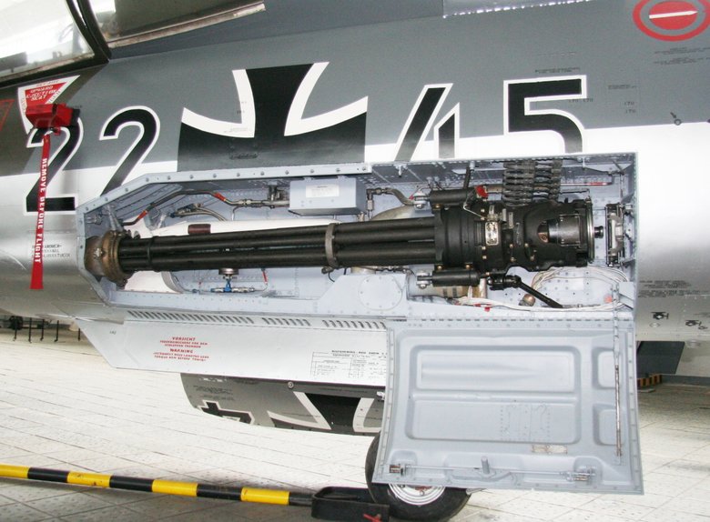 M61 «Вулкан» установленная на F-104. Фото: Wikipedia