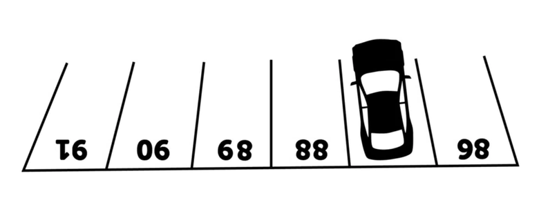 Какой номер 99. Загадка про парковку с номерами. Какой номер у парковочного места. Задача с номерами на парковке. Цифры парковочных мест чертеж.