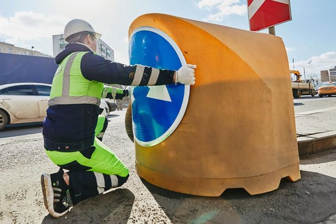 Буферы безопасности на дорогах