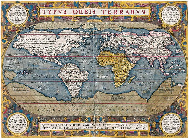 На этой карте 1570 года Гиперборея показана как арктический континент и описывается как Terra Septemtrionalis Incognita (Неизвестная Северная Земля). Фото: commons.wikimedia.org/Acervo Fundação Biblioteca Naciona