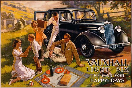 Тема пикников использовалась и в рекламе... автомобилей. "Машина - для счастливых дней"