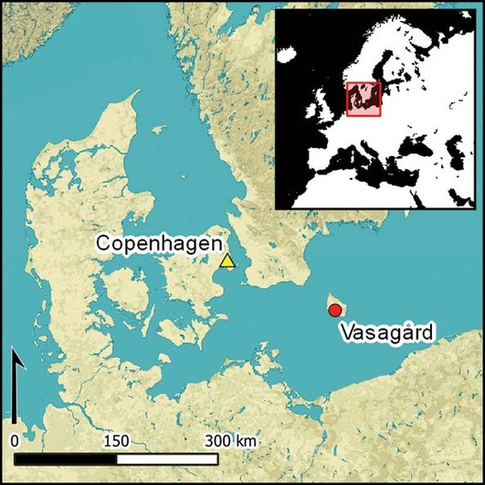 Карта раскопок в Скандинавии