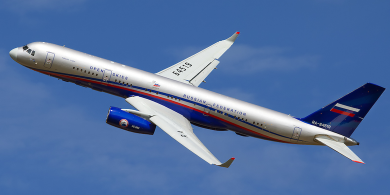 Так выглядит Ту-214ОН для проекта «Открытое небо». Фото: the Drive