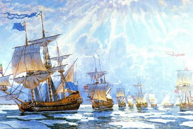 В. Яркин. Петровская эскадра 1721 года В. Яркин. Петровская эскадра 1721 года