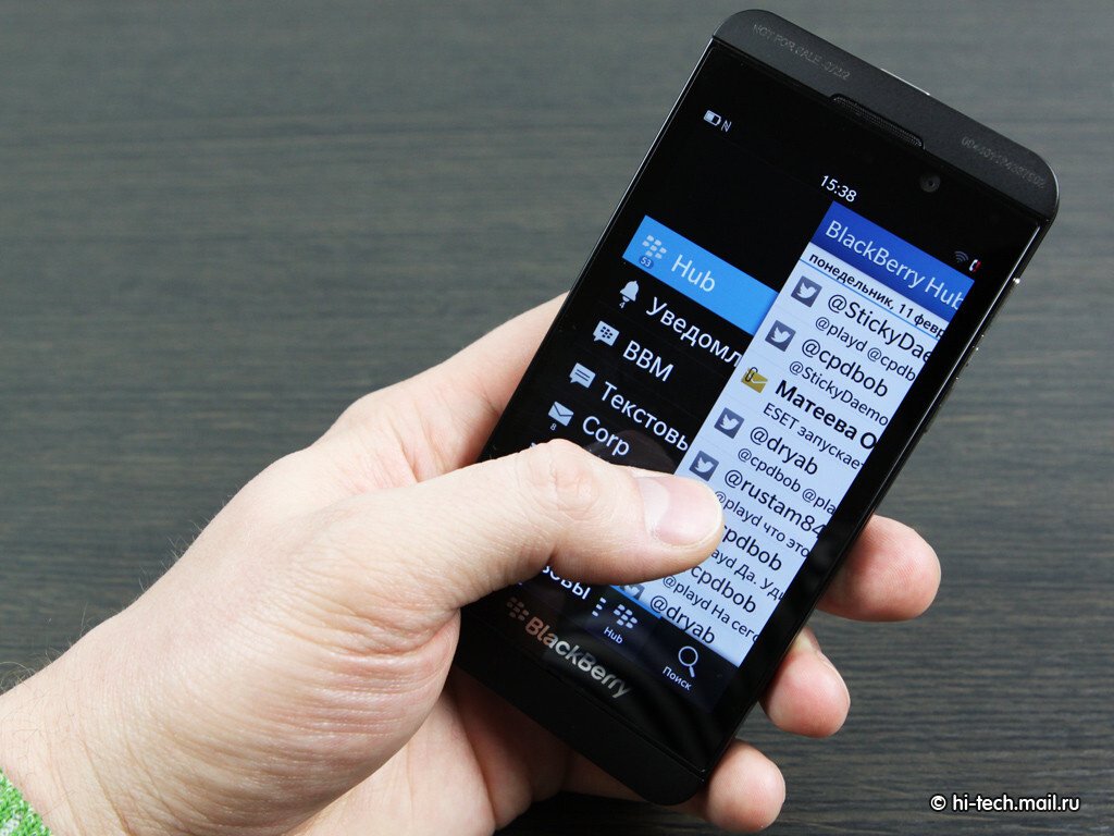 Полный обзор BlackBerry Z10. Долгожданное возвращение BlackBerry - Hi-Tech  Mail.ru