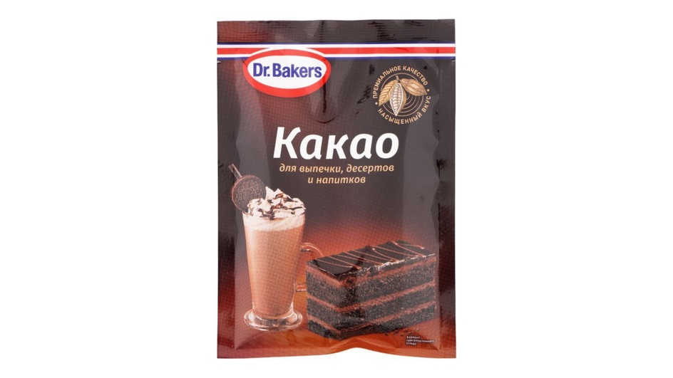 Алкализованный какао-порошок фирмы Dr. Bakers Алкализованный какао-порошок фирмы Dr. Bakers