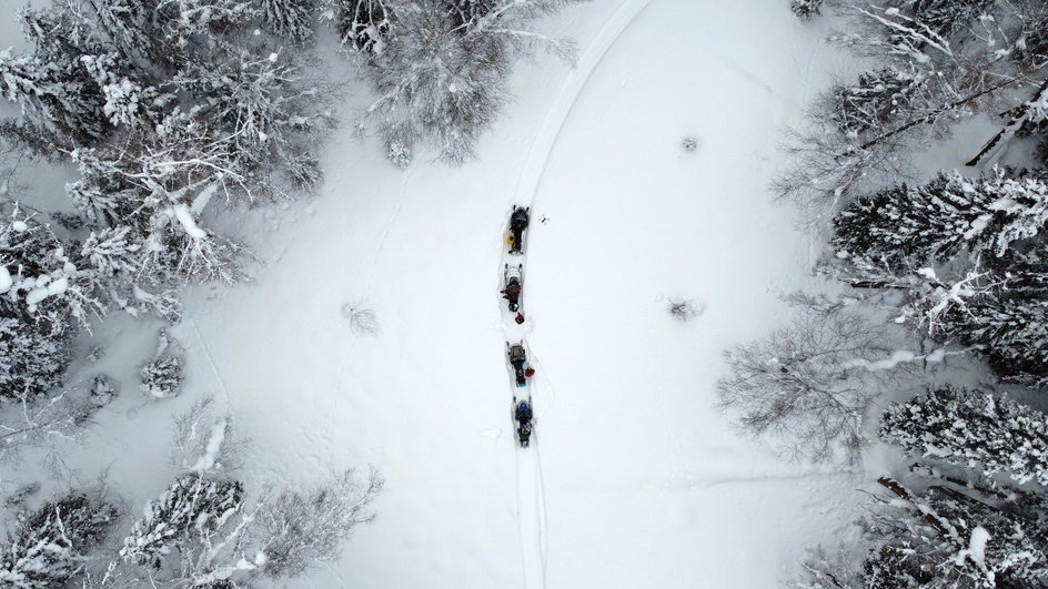 Снегоходный маршрут в Кроноцком заповеднике на Камчатке
