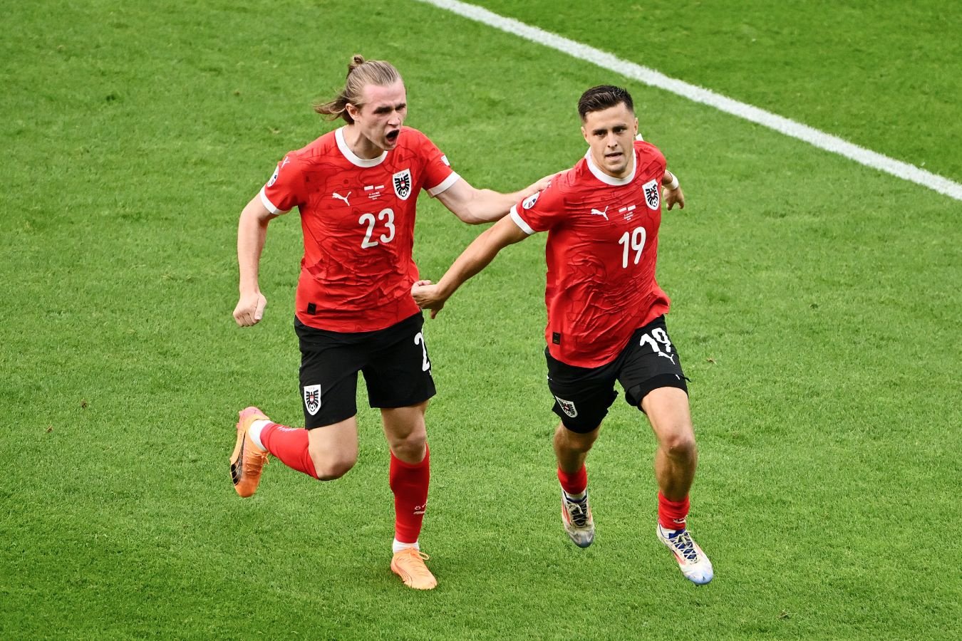 Полузащитник Австрии Баумгартнер признан лучшим игроком матча с Польшей на Евро-2024
