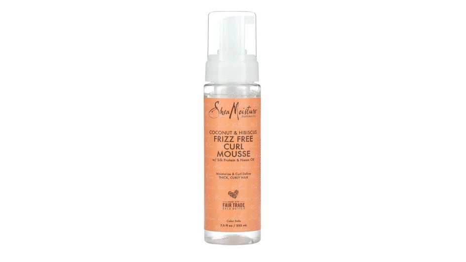 Пенка для укладки волос фирмы Shea Moisture серия Coconut & Hibiscus Curl & Shine Mousse Пенка для укладки волос фирмы Shea Moisture серия Coconut & Hibiscus Curl & Shine Mousse