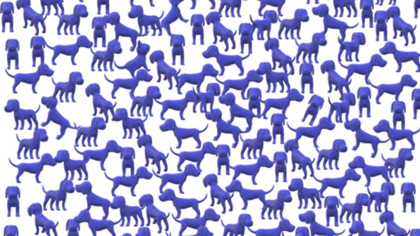 Счастье для глаз: найдите трех котов среди синих собак