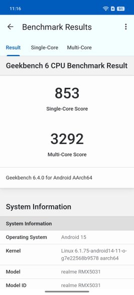 бенчмарки realme P3 Ultra бенчмарки realme P3 Ultra