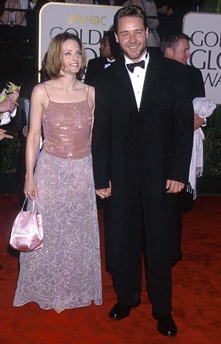С Джоди Фостер на 57-й церемонии "Золотой Глобус". 2000 год