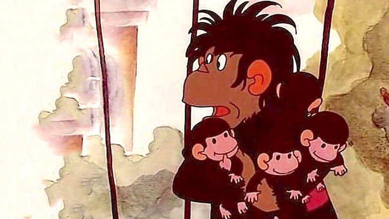 Кадр из мультфильма «Осторожно, обезьянки»