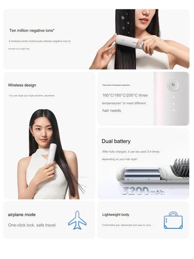 Wireless Hair Straightener