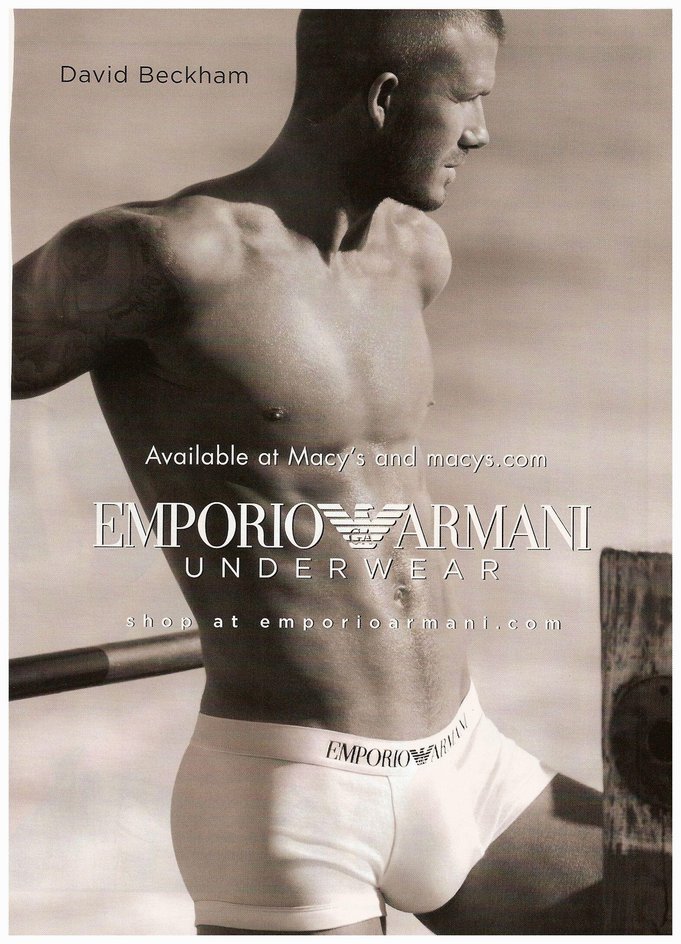Дэвид Бекхэм в рекламе Emporio Armani Дэвид Бекхэм в рекламе Emporio Armani