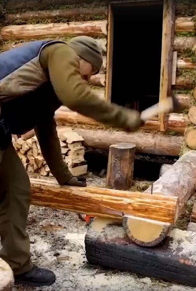 баня в тайге