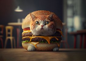 кот бургер