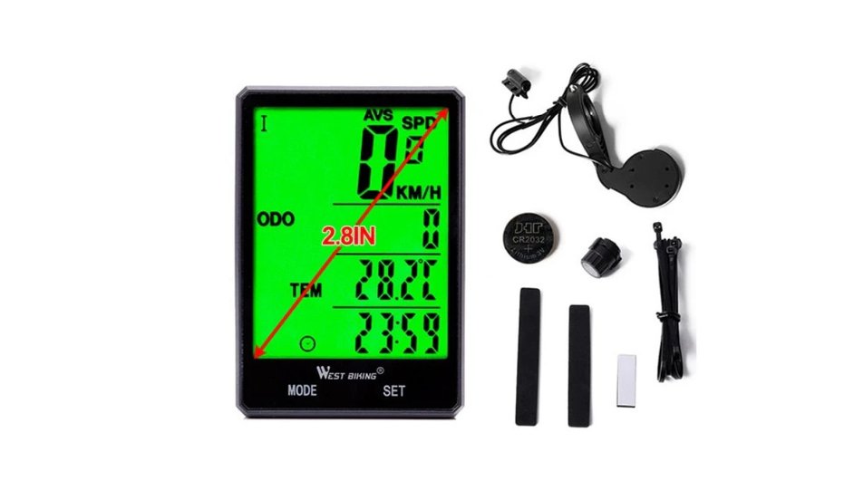 Велокомпьютер WEST BIKING 2.8" Large Screen Bicycle Speedometer Велокомпьютер WEST BIKING 2.8" Large Screen Bicycle Speedometer