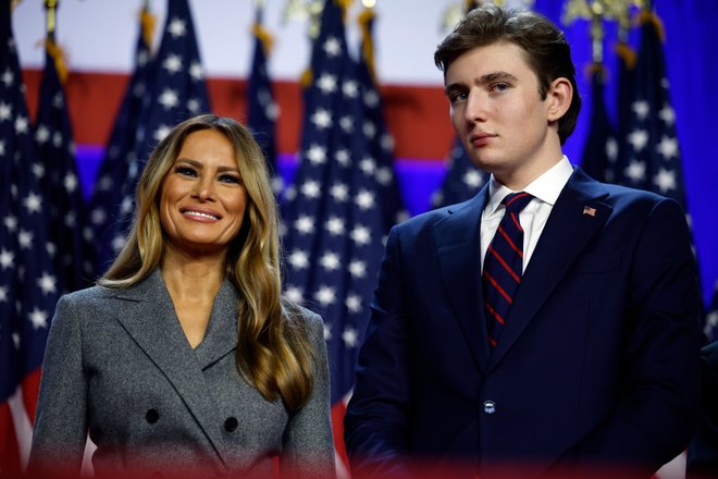Мелания и Бэррон Трамп