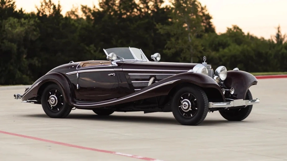 Этот Mercedes-Benz 500 K Special Roadster 134 года получил серьезные повреждения во время войны