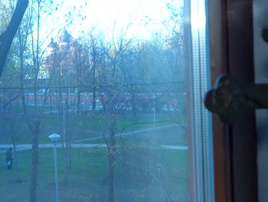 Slide image for gallery: 13834 | Вид из окна на монастырь. Фото: НТВ