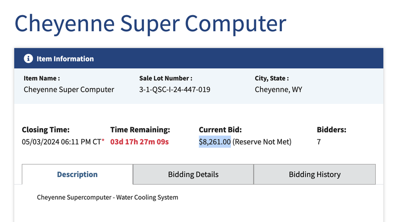 Покупатель Cheyenne получил скидку в 98% относительно нового суперкомпьютера