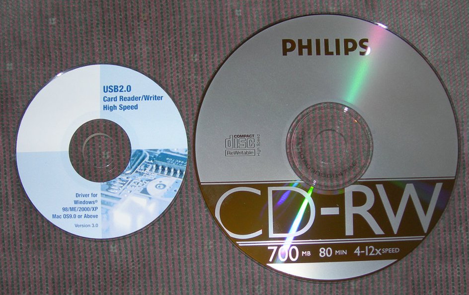 Mini-CD и обычный CD 