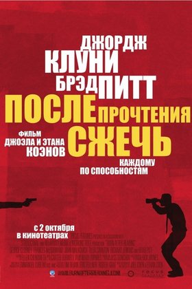 После прочтения сжечь: постер